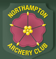 Northampton archery club logo in green and red.